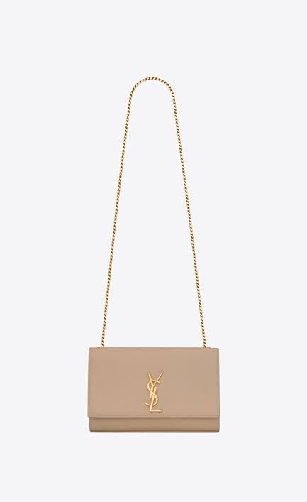 YSL Kate Medium Chain Bag in Grain De Poudre Embossed Leather product image 1, provided for visual reference and product