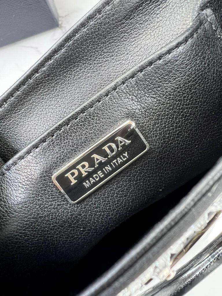 Prada Satin Tote Bag with Crystals product image 3, provided for visual reference and product detail review