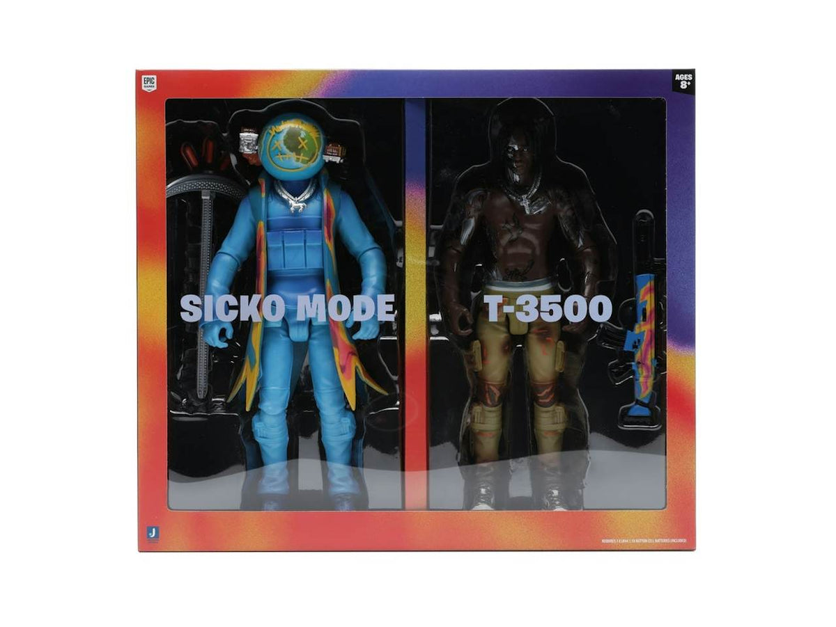 Travis Scott Cactus Jack x Fortnite Action Figure Set - 2 Figures, 12 in product image 1, provided for visual reference and