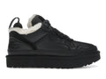 UGG Lowmel Leather Sneaker - Black (Women) product image 1, provided for visual reference and product detail review