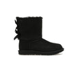 UGG Bailey Bow II Boot - Black (Kids) product image 1, provided for visual reference and product detail review