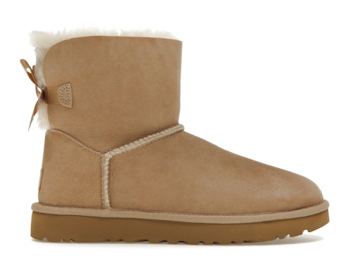 UGG Mini Bailey Bow II - Sand (Women) product image 1, provided for visual reference and product detail review