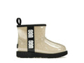 UGG Classic Clear Mini II Boot - Natural/Black (Kids) product image 1, provided for visual reference and product detail