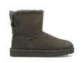 UGG Mini Bailey Bow II Boot - Grey (Women) product image 1, provided for visual reference and product detail review