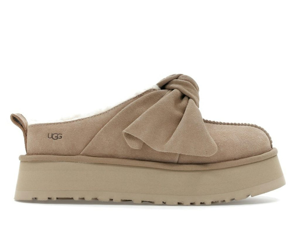 UGG Platform Slip-On Bow Slipper - Sand (Women)