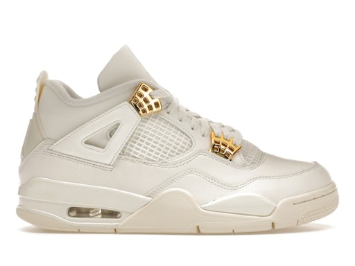 Air Jordan 4 Retro Metallic Gold (Women) product image 1, provided for visual reference and product detail review