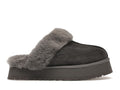 UGG Disquette Slipper - Charcoal (Women) product image 1, provided for visual reference and product detail review