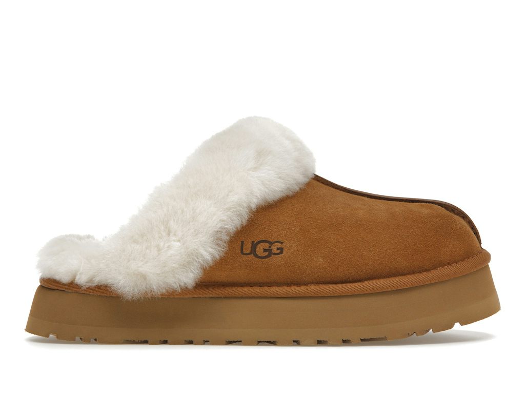 UGG Disquette Slipper - Chestnut (Women) product image 1, provided for visual reference and product detail review