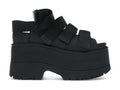 UGG GoldenRise Platform Sandals - Black (Women) product image 1, provided for visual reference and product detail review