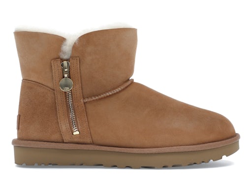UGG Bailey Zip Mini Boot - Chestnut (Women) product image 1, provided for visual reference and product detail review