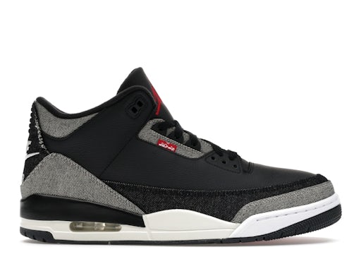 Air Jordan 3 Retro Levi's Black product image 1, provided for visual reference and product detail review