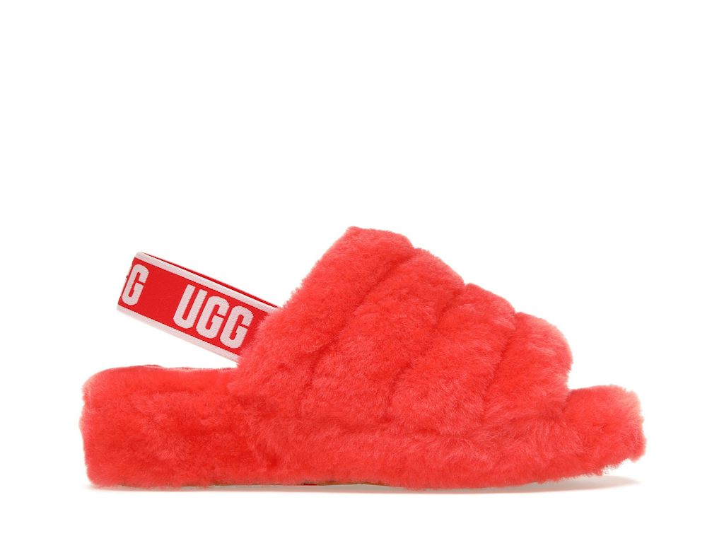 UGG Fluff Yeah Slide Red Currant (Women) product image 1, provided for visual reference and product detail review
