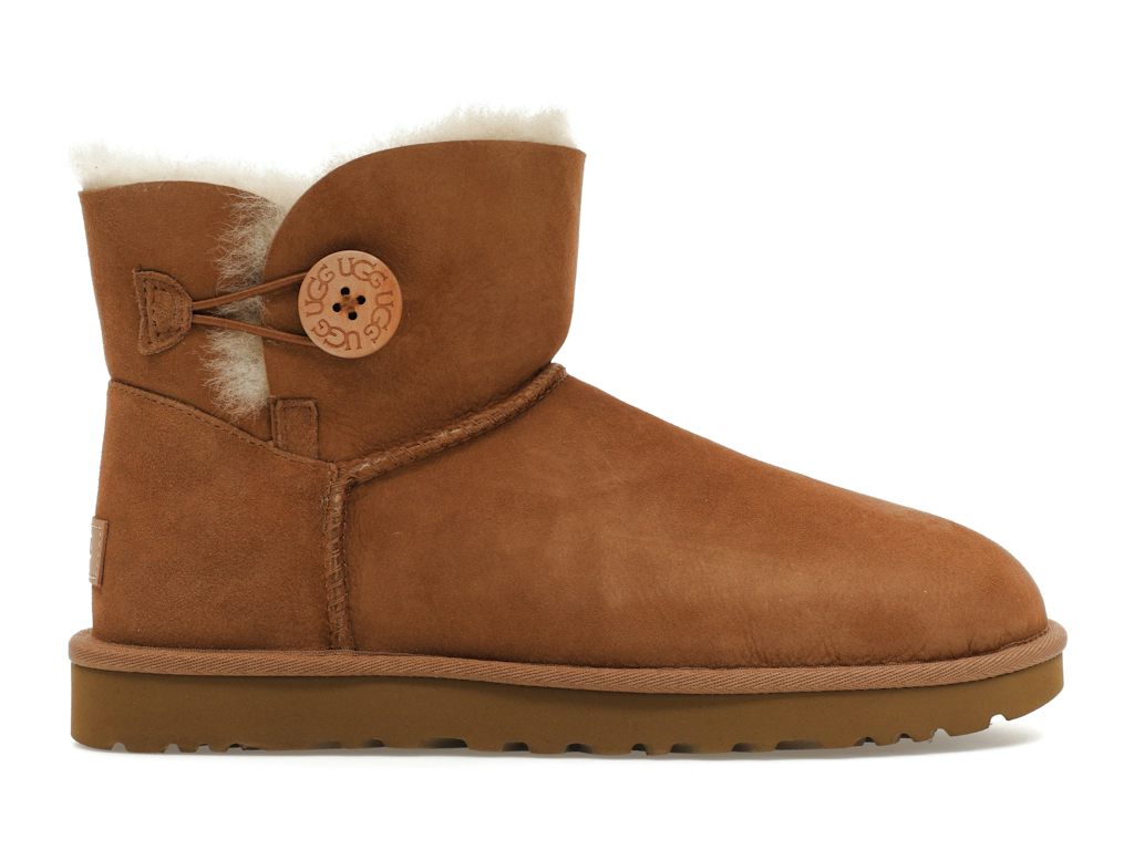UGG Mini Bailey Button II - Chestnut (Women) product image 1, provided for visual reference and product detail review