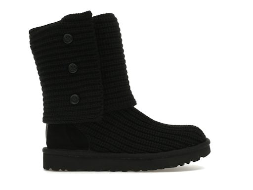 UGG Classic Cardy Knit - Black (Women) product image 1, provided for visual reference and product detail review