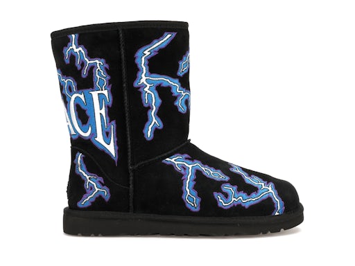 UGG Classic Short Boot Palace Lightning - Black product image 1, provided for visual reference and product detail review