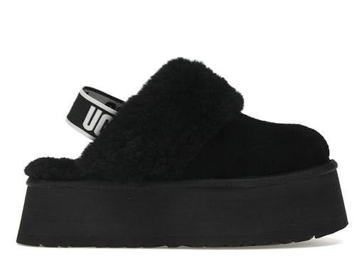 UGG Funkette Slipper Black product image 1, provided for visual reference and product detail review