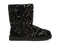 UGG Classic Short Chunky Sequin Boot - Black (Women) product image 1, provided for visual reference and product detail review