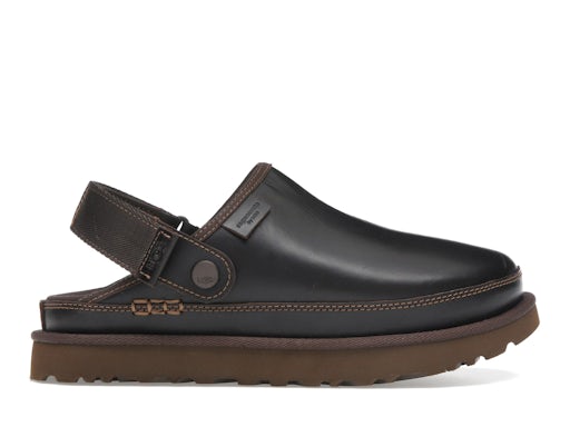 UGG Goldenstar Clog Leather Regen - Ironwood (Women) product image 1, provided for visual reference and product detail review