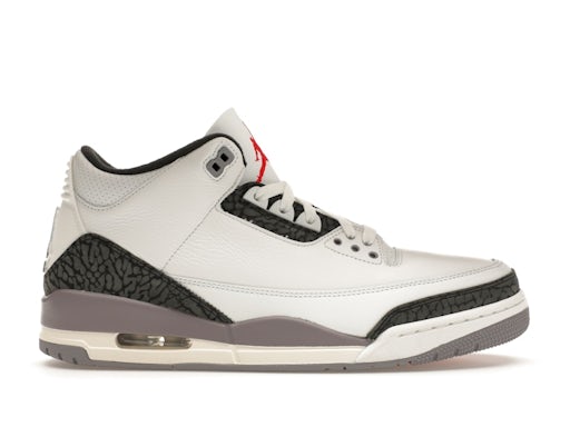 Air Jordan 3 Retro Cement Grey product image 1, provided for visual reference and product detail review