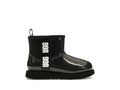 UGG Classic Clear Mini II Boot - Black (Kids) product image 1, provided for visual reference and product detail review