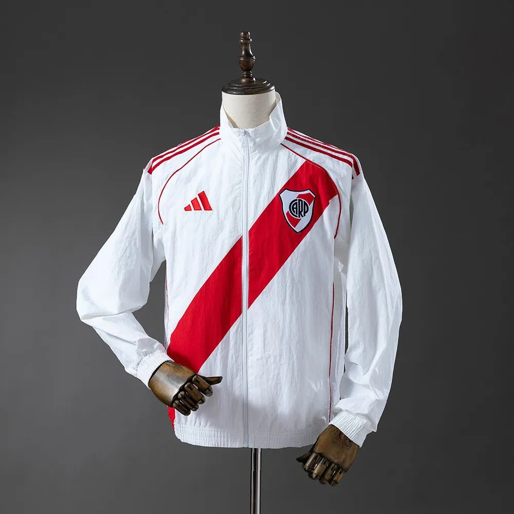 River Plate Windbreaker 2025/26 White Football Kit product image 1