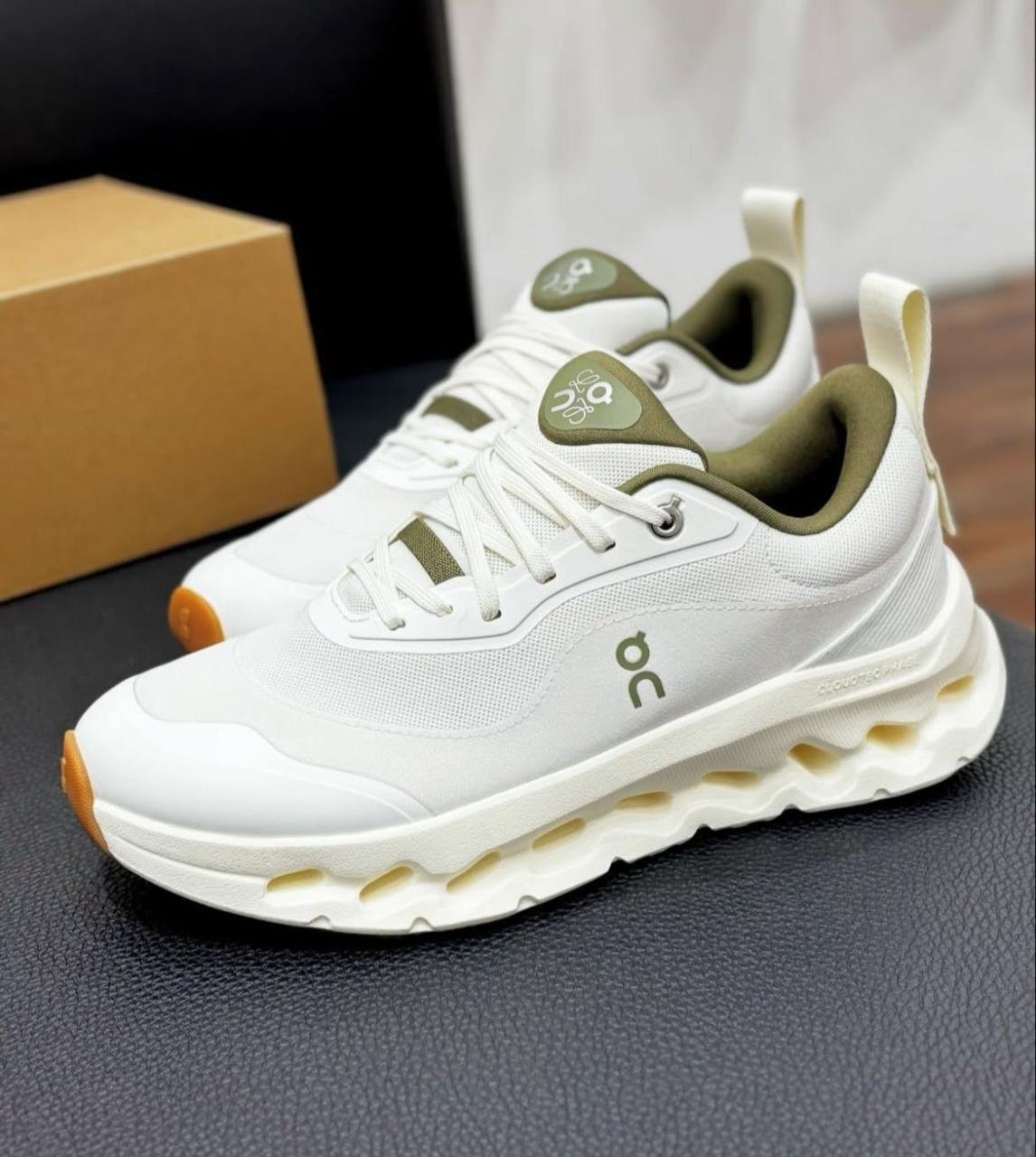 LOEWE x On Cloudtilt 2.0 White/Brown Lifestyle Sneakers product image 4, provided for visual reference and product detail