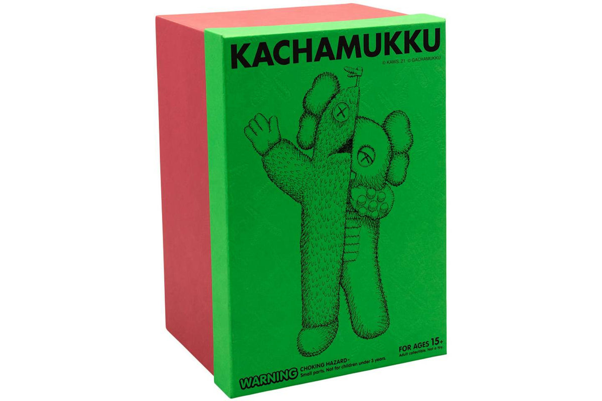KAWS KACHAMUKKU Vinyl Figure - Green/Red product image 2, provided for visual reference and product detail review