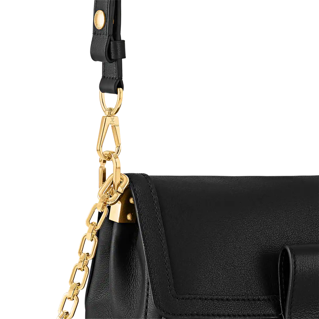 Louis Vuitton Dauphine Soft MM Black Handbag product image 6, provided for visual reference and product detail review
