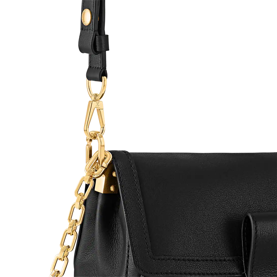 Louis Vuitton Dauphine Soft MM Black Handbag product image 6, provided for visual reference and product detail review