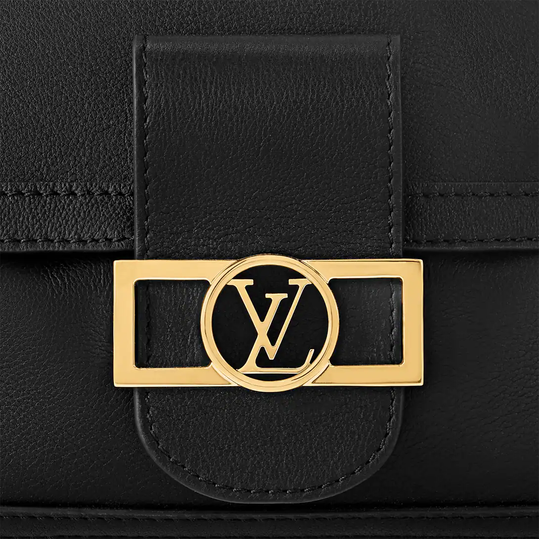 Louis Vuitton Dauphine Soft MM Black Handbag product image 2, provided for visual reference and product detail review