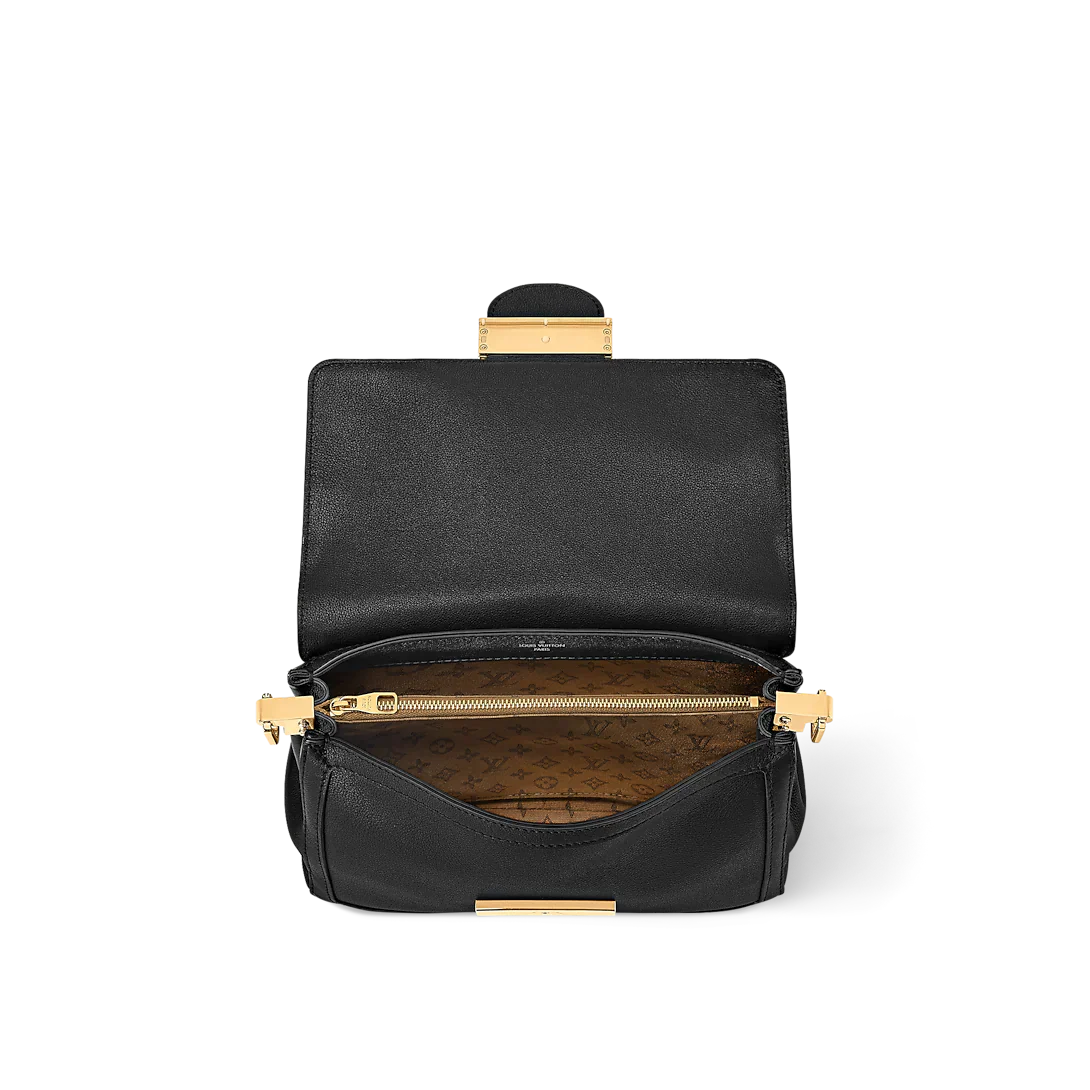 Louis Vuitton Dauphine Soft MM Black Handbag product image 4, provided for visual reference and product detail review
