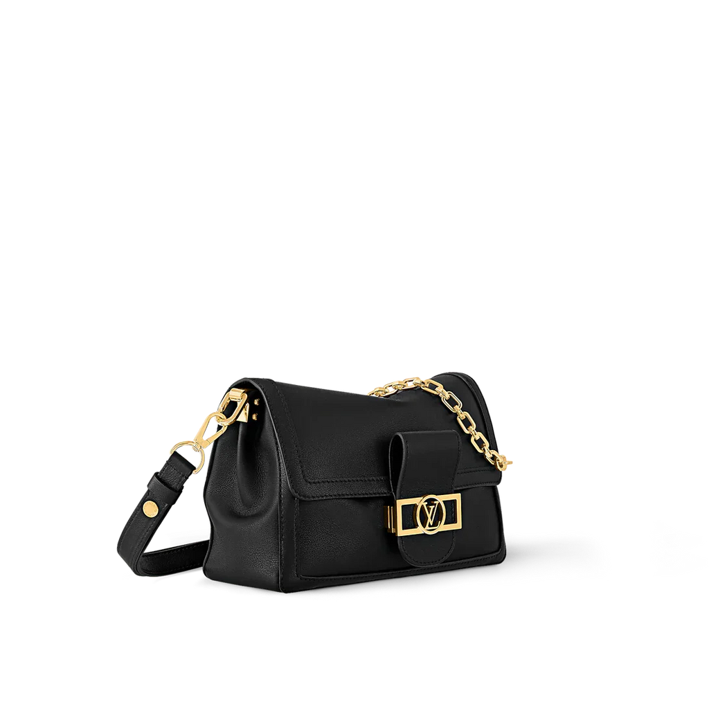 Louis Vuitton Dauphine Soft MM Black Handbag product image 5, provided for visual reference and product detail review