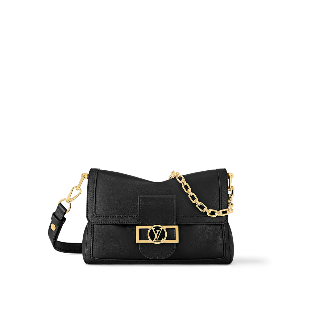 Louis Vuitton Dauphine Soft MM Black Handbag product image 7, provided for visual reference and product detail review