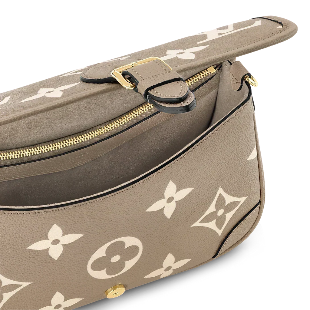 Louis Vuitton Diane Monogram Empreinte Tourterelle Beige Cream Satchel Bag product image 5, provided for visual reference