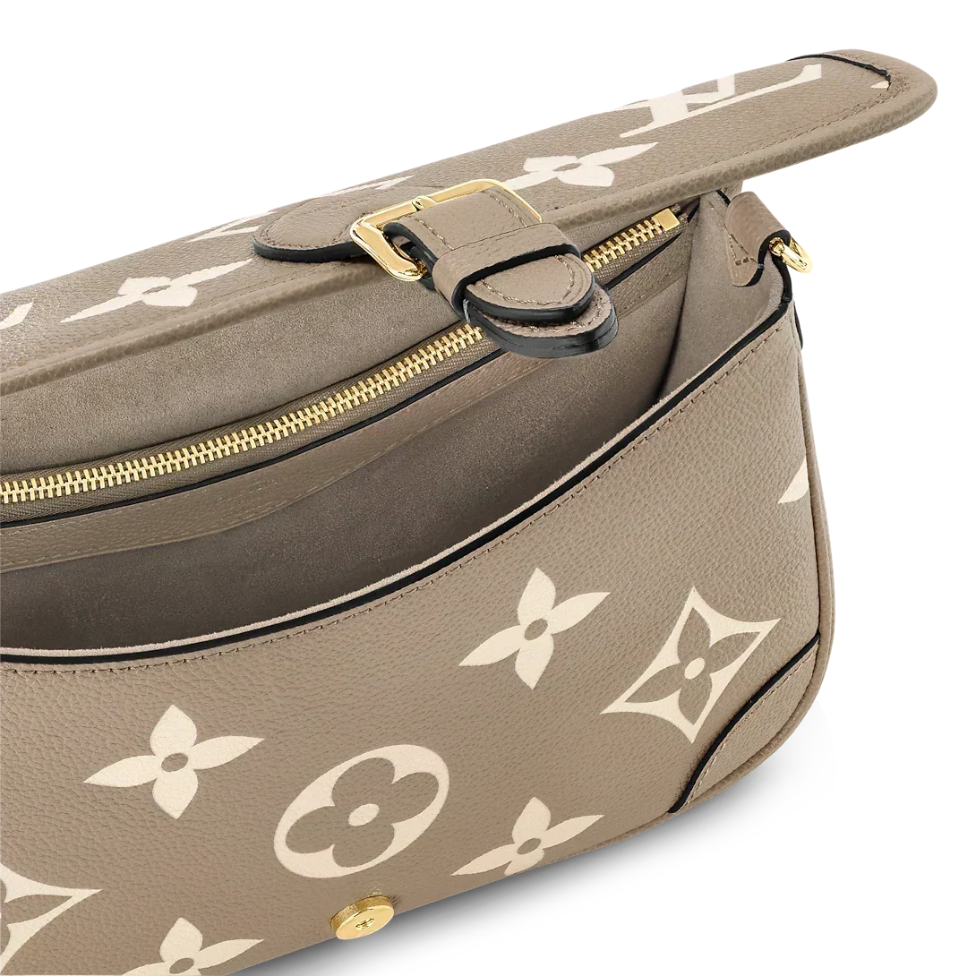 Louis Vuitton Diane Monogram Empreinte Tourterelle Beige Cream Satchel Bag product image 5, provided for visual reference