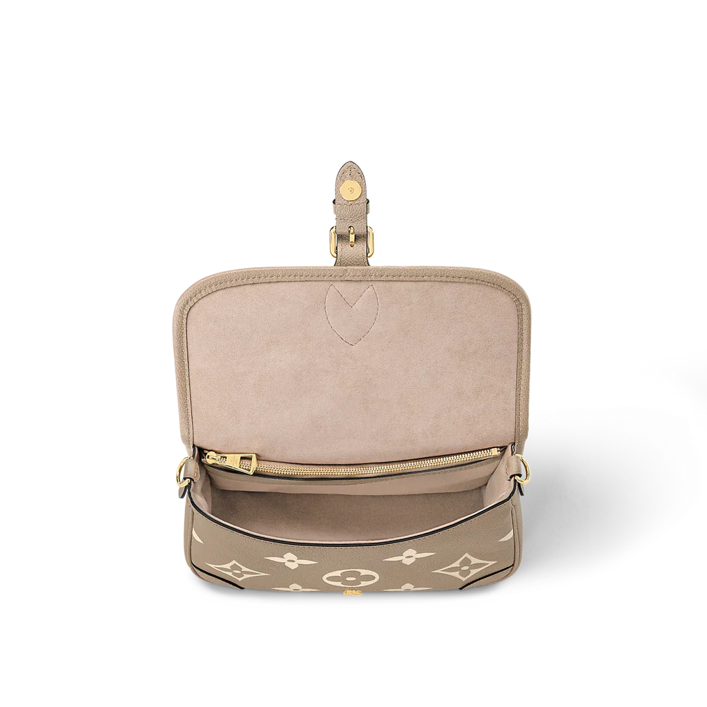 Louis Vuitton Diane Monogram Empreinte Tourterelle Beige Cream Satchel Bag product image 2, provided for visual reference