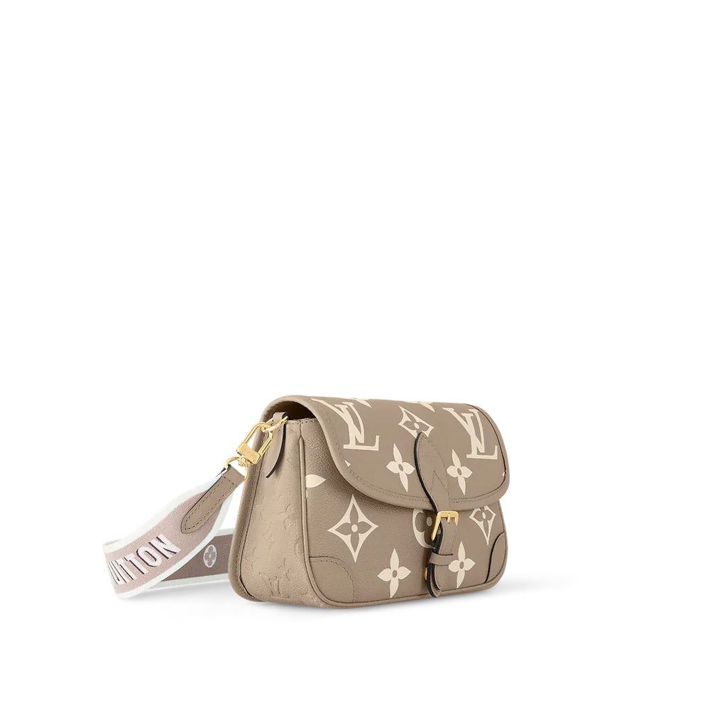Louis Vuitton Diane Monogram Empreinte Tourterelle Beige Cream Satchel Bag product image 1, provided for visual reference