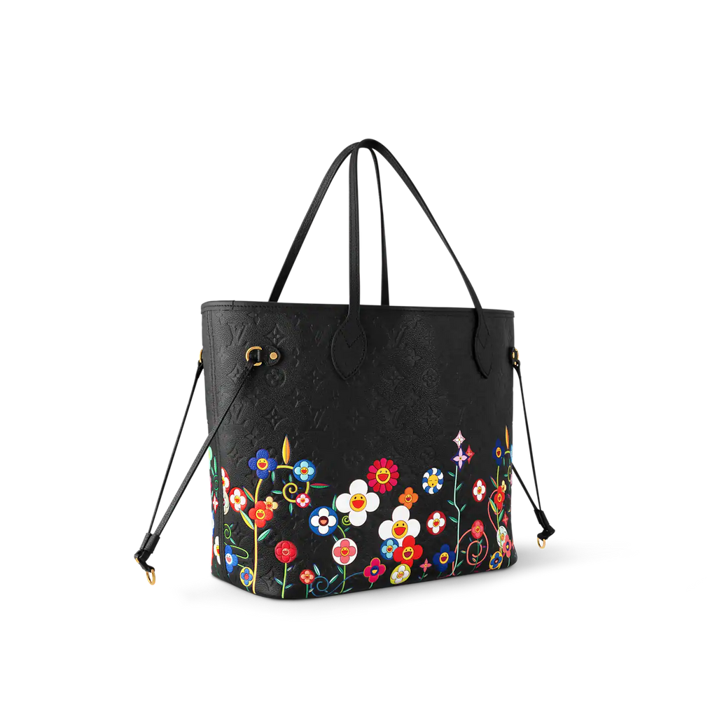 LV x TM Neverfull MM Tote Bag - Black product image 3, provided for visual reference and product detail review