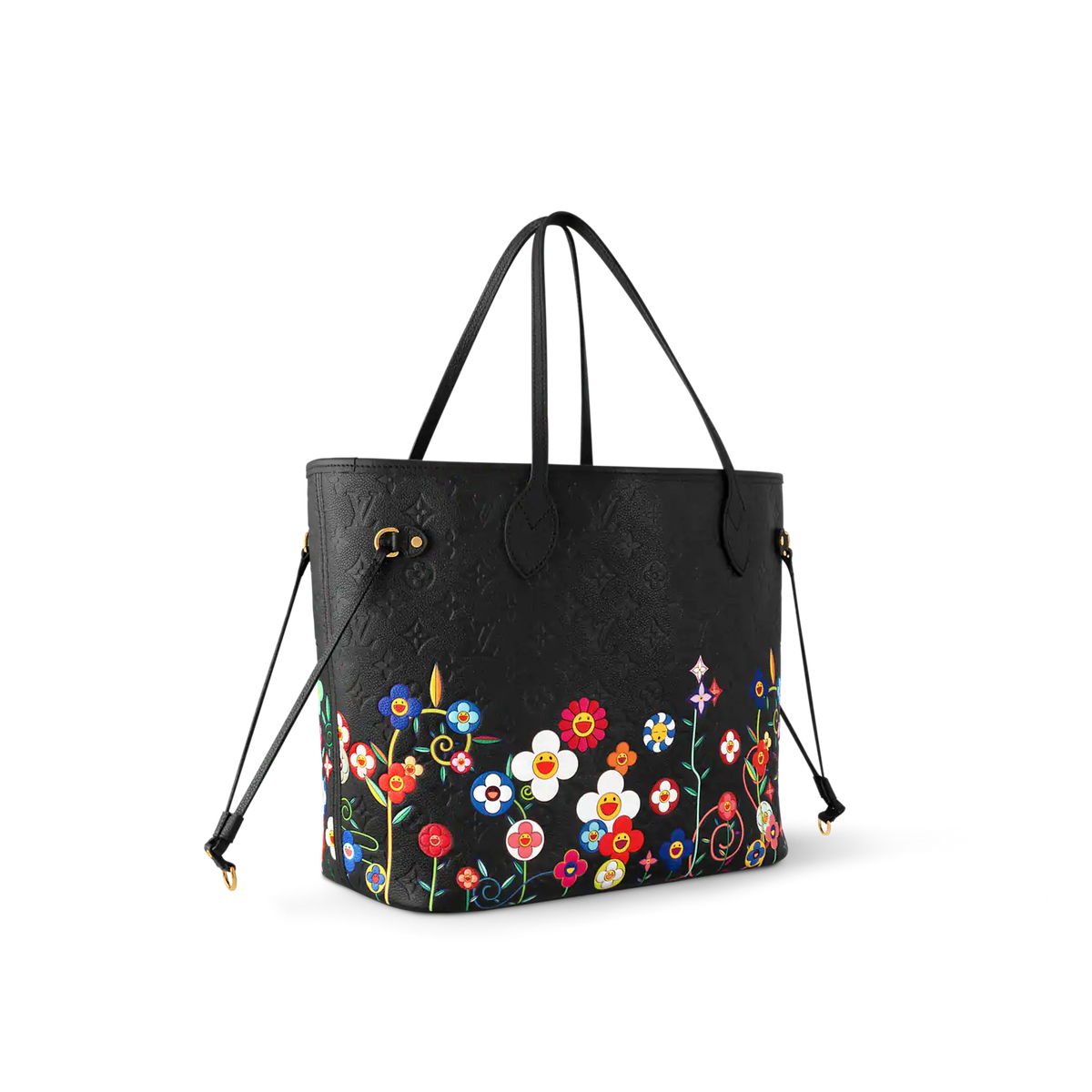 LV x TM Neverfull MM Tote Bag - Black product image 3, provided for visual reference and product detail review