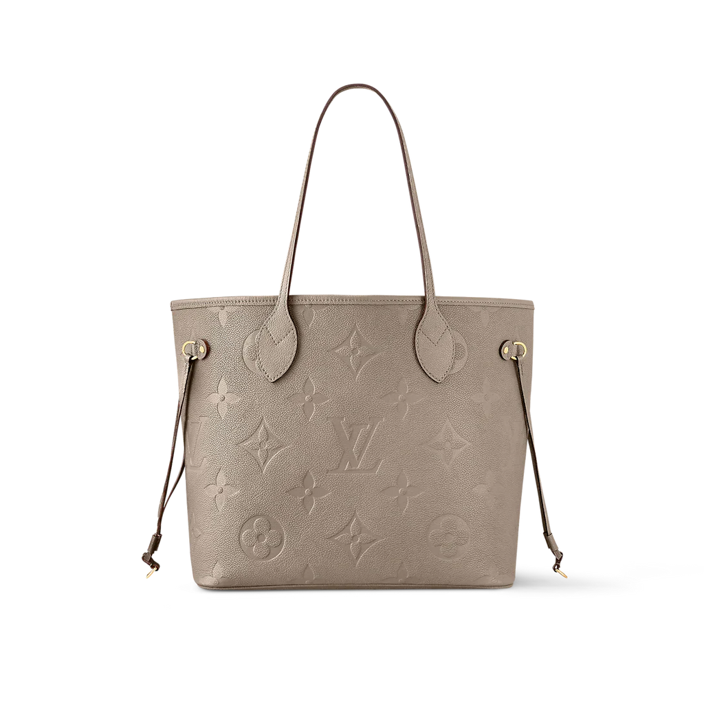 Louis Vuitton Neverfull MM Tourterelle Gray Tote Bag product image 2, provided for visual reference and product detail review
