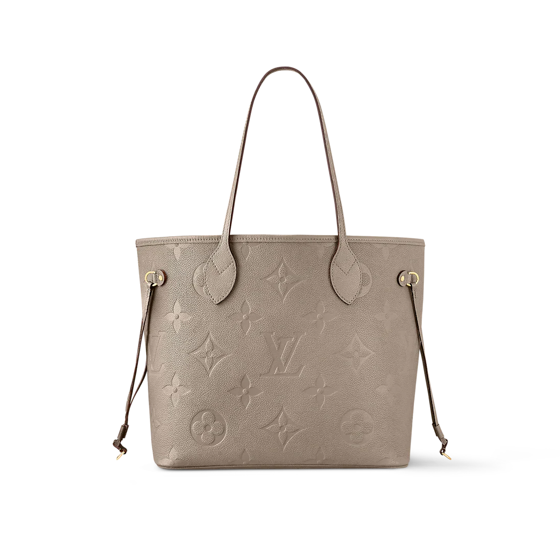 Louis Vuitton Neverfull MM Tourterelle Gray Tote Bag product image 2, provided for visual reference and product detail review
