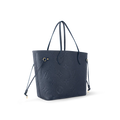 Louis Vuitton Neverfull MM Navy Blue Tote Bag product image 1, provided for visual reference and product detail review