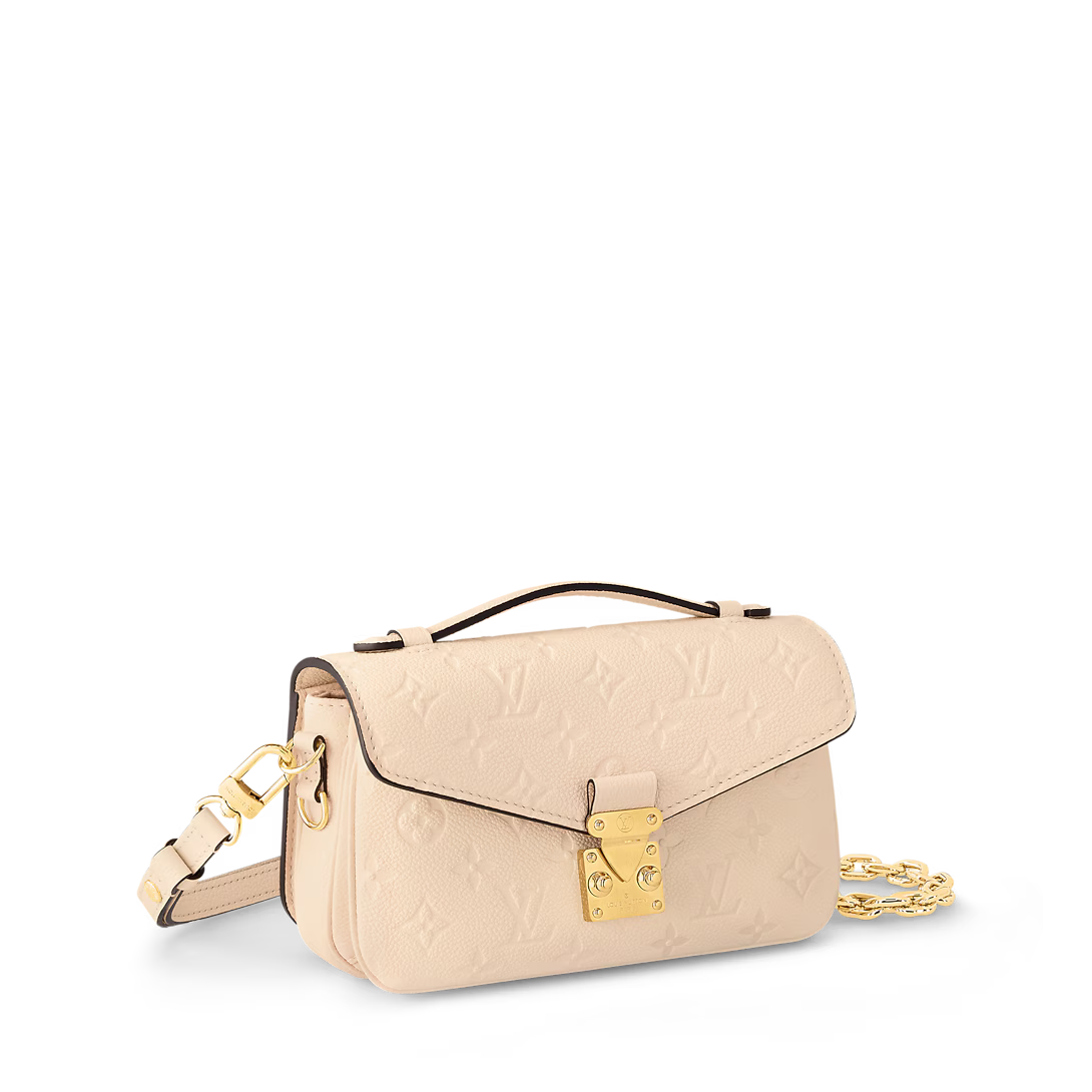 LV Pochette Métis East West Monogram Canvas Handle Crossbody Bag with Chain Strap and Leather Trim product image 9, provided