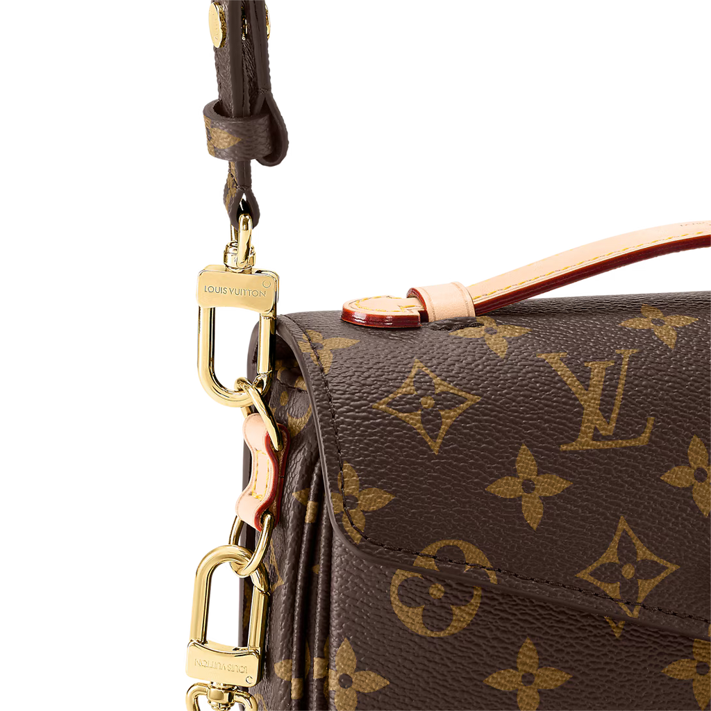 LV Pochette Métis East West Monogram Canvas Handle Crossbody Bag with Chain Strap and Leather Trim product image 5, provided