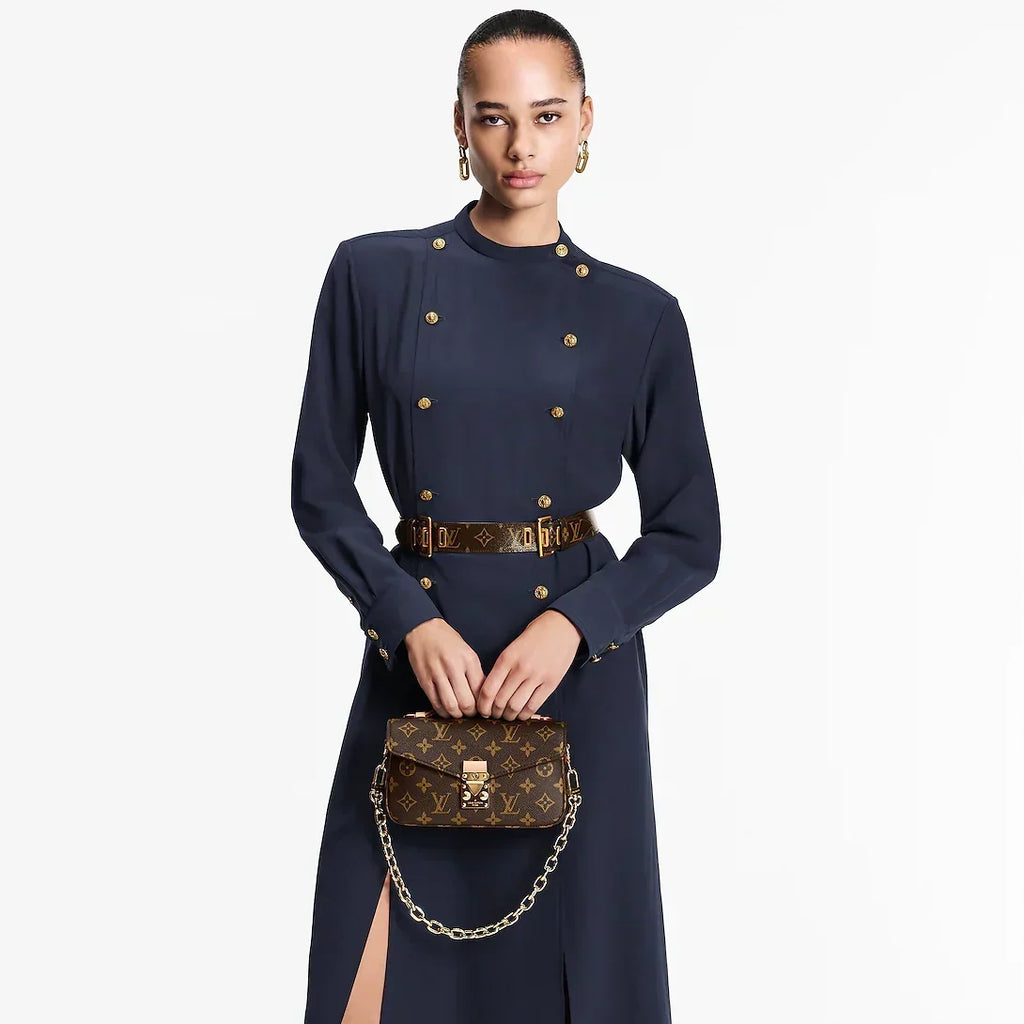 LV Pochette Métis East West Monogram Canvas Handle Crossbody Bag with Chain Strap and Leather Trim product image 3, provided