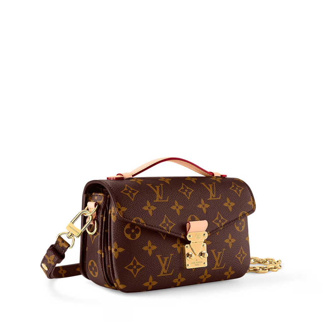 LV Pochette Métis East West Monogram Canvas Handle Crossbody Bag with Chain Strap and Leather Trim product image 2, provided