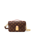 LV Pochette Métis East West Monogram Canvas Handle Crossbody Bag with Chain Strap and Leather Trim product image 1, provided
