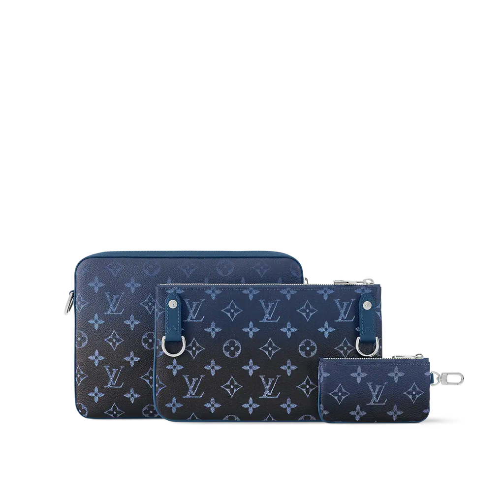 Trio Messenger Bag - Navy Blue product image 2, provided for visual reference and product detail review