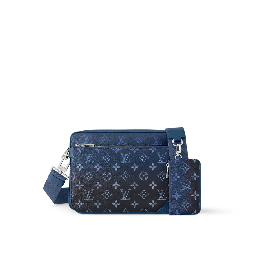 Trio Messenger Bag - Navy Blue product image 1, provided for visual reference and product detail review