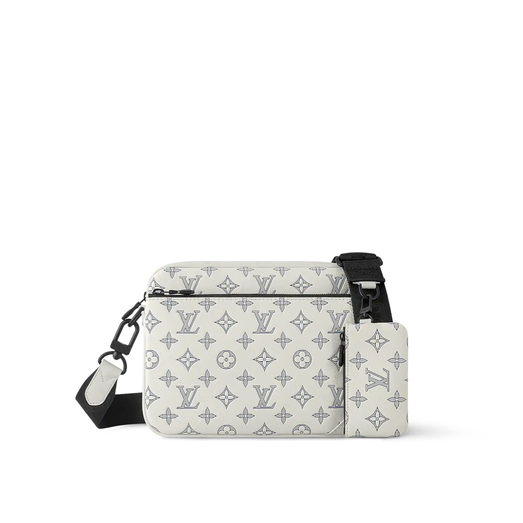 Louis Vuitton Trio Messenger Bag - White & Navy Blue product image 2, provided for visual reference and product detail review